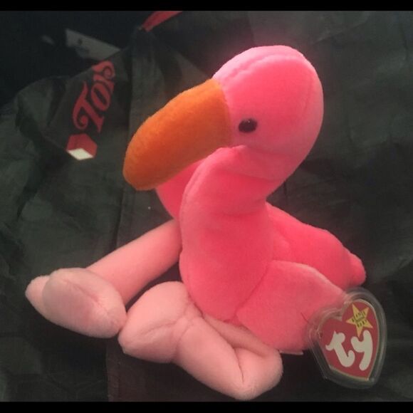 Vintage TY Beanie Baby Pinky - Picture 1 of 7